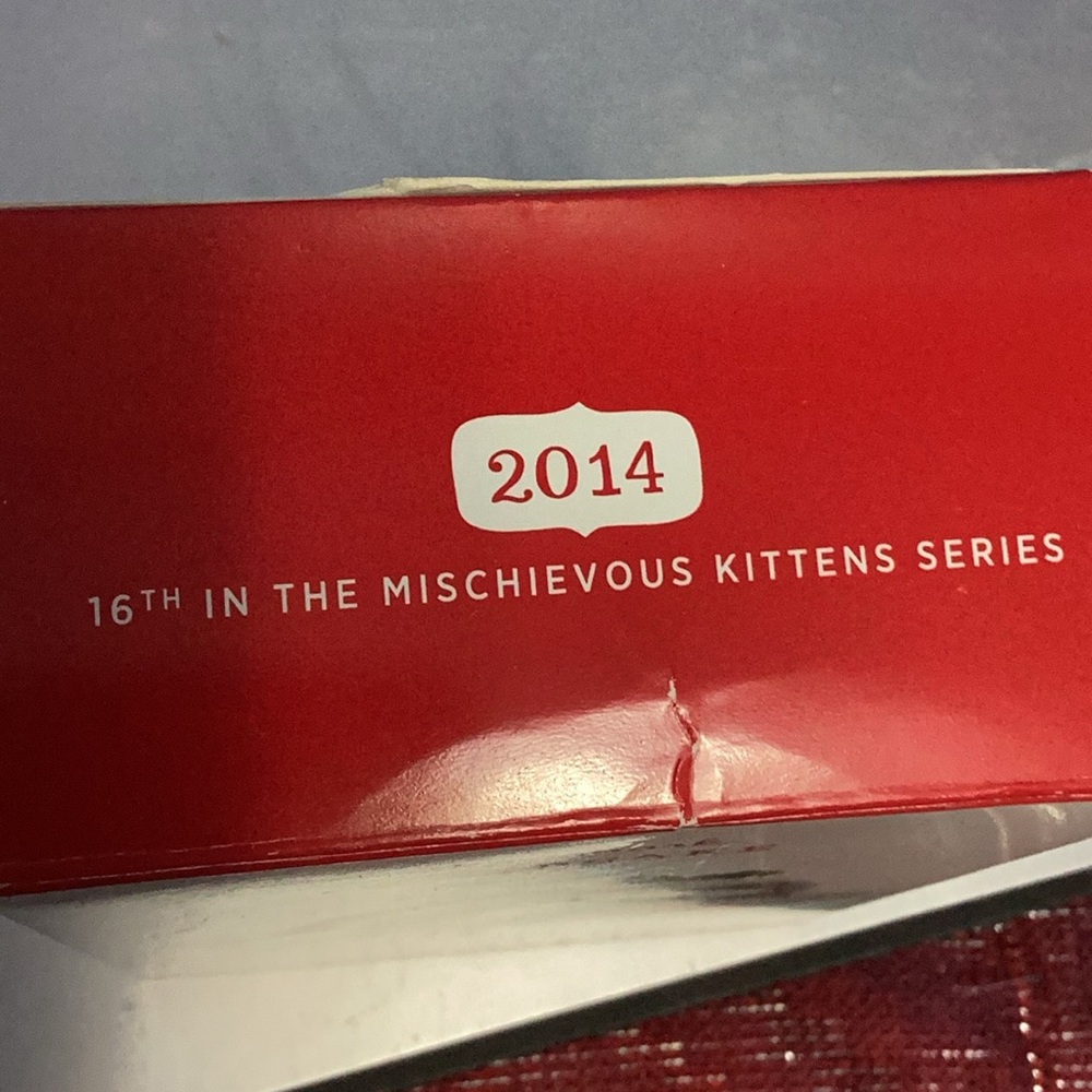 Hallmark Mischievous Kitten Ornament with Santa Hat - Picture 5 of 6